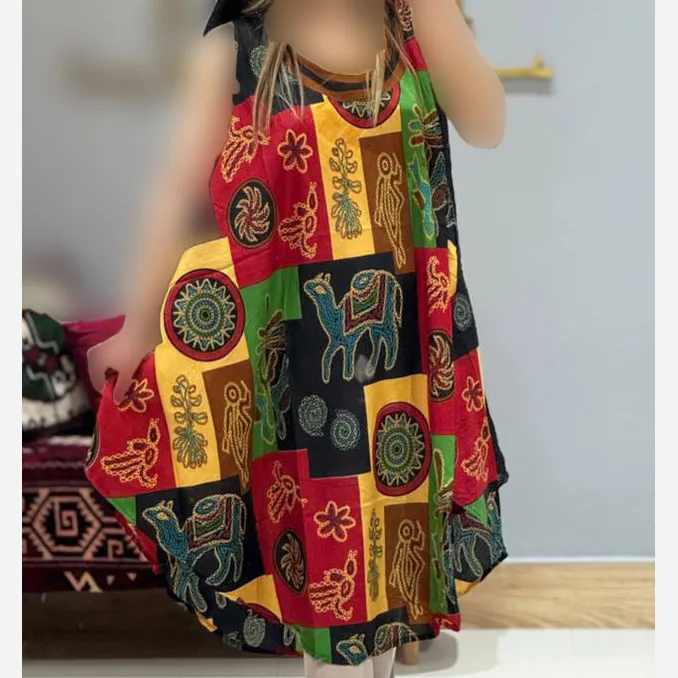 سارافون نخی رخ هندی مدل Camel فری سایز تا 56 تنخور شیک و راحت چهارفصل بدون آبرفت و رنگرفت