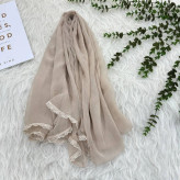 شال نخی روزمره قواره بزرگ 190×75 سانت سر نمیخورد پرز و گلوله نمیشود