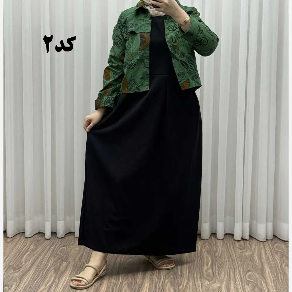 کت سارافون مدل یاپراق پاموق کد 1525 فری سایز لینن مناسب تا سایز 46 چهارفصل