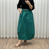 دامن کتان زنانه فری سایز شیک و راحت کد 1301 مناسب تا سایز 48 چهارفصل