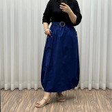 دامن کتان زنانه فری سایز شیک و راحت کد 1301 مناسب تا سایز 48 چهارفصل