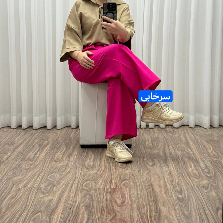 شلوار لنین فری سایز زنانه کد 1088 مناسب تا سایز 50 تنخور شیک و راحت چهارفصل بدون آبرفت و رنگ رفت