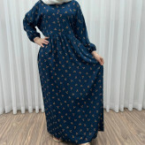 پیراهن ساحلی زنانه گلریز جلو دکمه دار فری سایز تا 46 جنس نخ کمربند دار مناسب چهار فصل