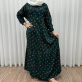 پیراهن ساحلی زنانه گلریز جلو دکمه دار فری سایز تا 46 جنس نخ کمربند دار مناسب چهار فصل