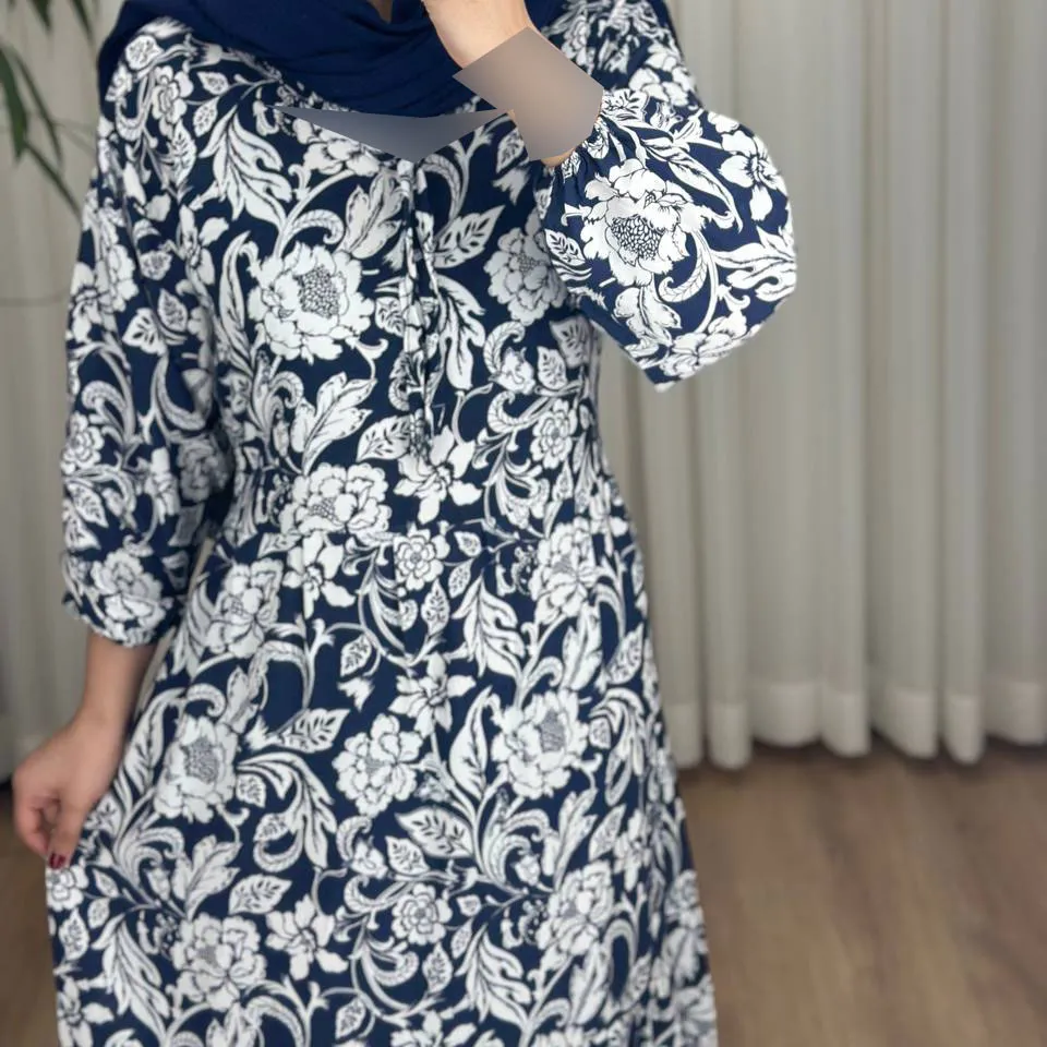 پیراهن فلور نخی رنگی فری سایز تا 46 قد 140 کمربنددار چهارفصل شیک و راحت بدون آبرفت و رنگ رفت