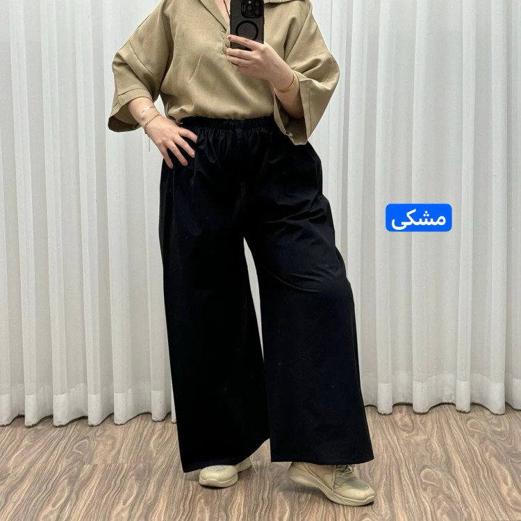 شلوار لنین فری سایز زنانه کد 1088 مناسب تا سایز 50 تنخور شیک و راحت چهارفصل بدون آبرفت و رنگ رفت