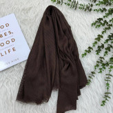 شال کنفی لبه ریش نخی قواره بزرگ 200x80 سانتیمتر کد 1339 بدون آبرفت و رنگرفت