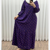 پیراهن ساحلی زنانه گلریز جلو دکمه دار فری سایز تا 46 جنس نخ کمربند دار مناسب چهار فصل