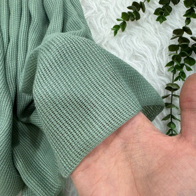 شال کنفی لبه ریش نخی قواره بزرگ 200x80 سانتیمتر کد 1339 بدون آبرفت و رنگرفت