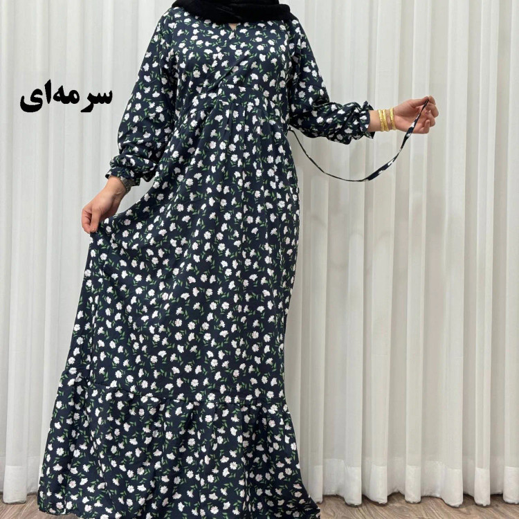 پیراهن ساحلی بوگاتی مدل گلریز فلور فری سایز تا 48 آبرفت و چروک ندارد تنخور شیک و راحت کمربند دارد