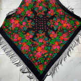 روسری پشمی ترکمن اصل قواره بزرگ مناسب پاییز و زمستان