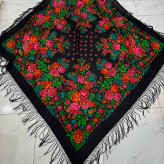 روسری پشمی ترکمن اصل قواره بزرگ مناسب پاییز و زمستان