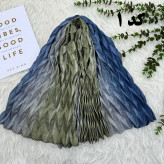 شال پلیسه طیفی کد 1004 نخی قواره 210x80 سانتیمتر بدون آبرفت و رنگ رفت