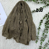 شال وارداتی کریشه شنی مدل موج کد 1244 | بدون آبرفت، رنگ رفت و چروک | قواره 200x75