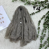 شال وارداتی کریشه شنی مدل موج کد 1244 | بدون آبرفت، رنگ رفت و چروک | قواره 200x75