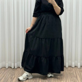 دامن الیاف فری سایز تا سایز 50 قد 100 سانتیمتر شیک و راحت چهار فصل زنانه دخترانه