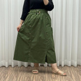 دامن کتان زنانه فری سایز تا 48 قد 90 سانتیمتر چهارفصل شیک و راحت بدون آبرفت و رنگ رفتگی