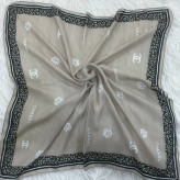 مینی اسکارف شنل کد 1353 نخی سایز 74x74 پرز نده و سر نخورد