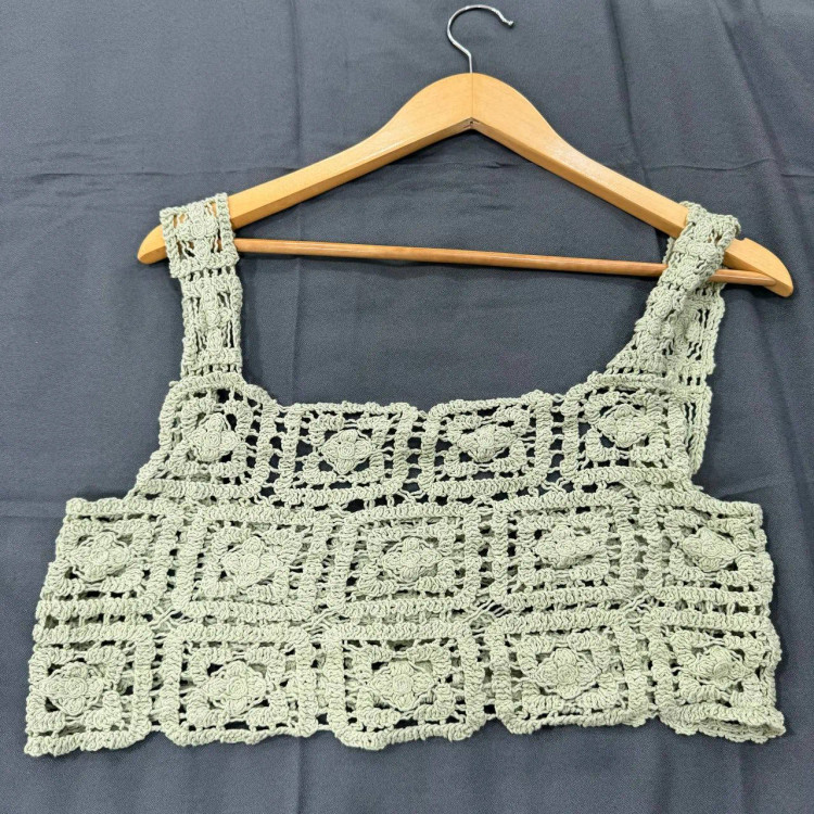 تاپ قلاب بافی فری سایز زنانه کد 1047 مناسب تا سایز 42 تن خور شیک