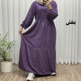 پیراهن نخی زنانه فری سایز تا 50 شسته شده بدون آبرفت و رنگ رفت بنددار چهارفصل تنخور شیک راحت مناسب باردار و روزمره