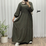 پیراهن نخی زنانه فری سایز تا 50 شسته شده بدون آبرفت و رنگ رفت بنددار چهارفصل تنخور شیک راحت مناسب باردار و روزمره