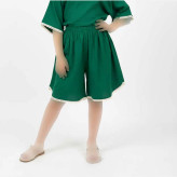 شلوارک نخی خانگی فری سایز زنانه کد 1503 تن خور شیک و راحت چهارفصل بدون بدن نما