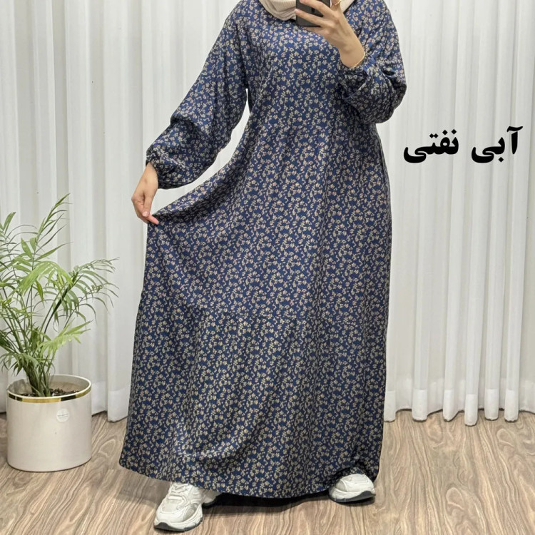 پیراهن نخی زنانه فری سایز تا 50 شسته شده بدون آبرفت و رنگ رفت بنددار چهارفصل تنخور شیک راحت مناسب باردار و روزمره