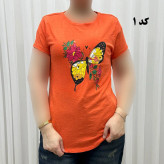 تیشرت طرحدار وارداتی کد 1172 بدون آبرفت و رنگ رفت چروک نمیشود سایزبندی کامل