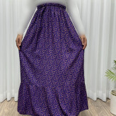 دامن گلریز تک چین فری سایز تا 48 نخی چهارفصل شیک و راحت بدون بدن نما