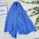 شال نخی برشکا ساده وارداتی پرز نده سُر نخوره قواره 210x85 کد 993