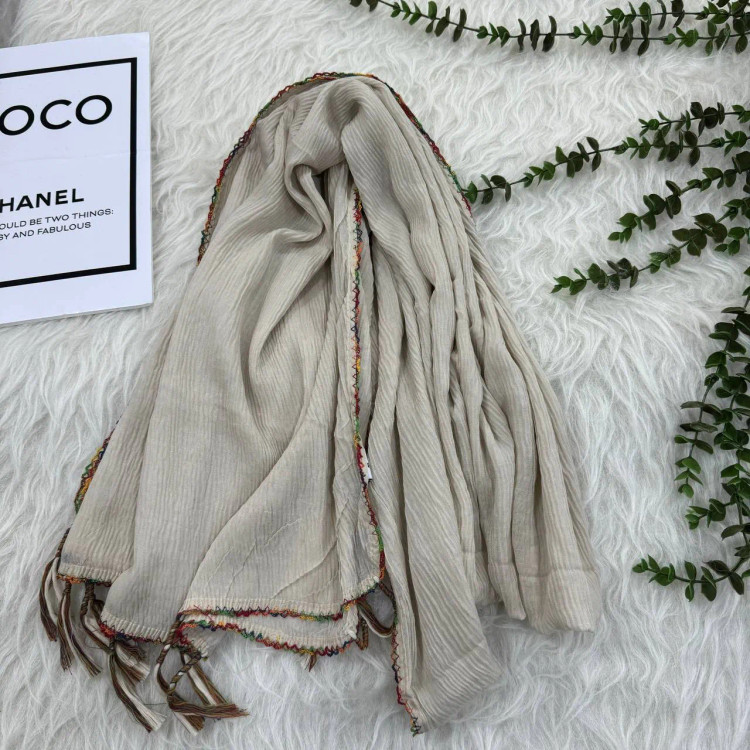 شال برشکا ساده وارداتی کد 988 بدون آبرفت و رنگ رفت