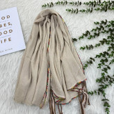 شال برشکا ساده وارداتی کد 988 بدون آبرفت و رنگ رفت