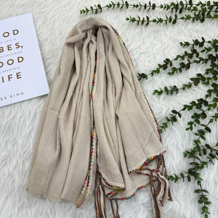 شال برشکا ساده وارداتی کد 988 بدون آبرفت و رنگ رفت