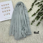 شال وارداتی سوپرنخ ساده کد 1243 قواره 200×70 سانتیمتر بدون آبرفت و چروک