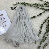 شال وارداتی سوپرنخ ساده کد 1243 قواره 200×70 سانتیمتر بدون آبرفت و چروک