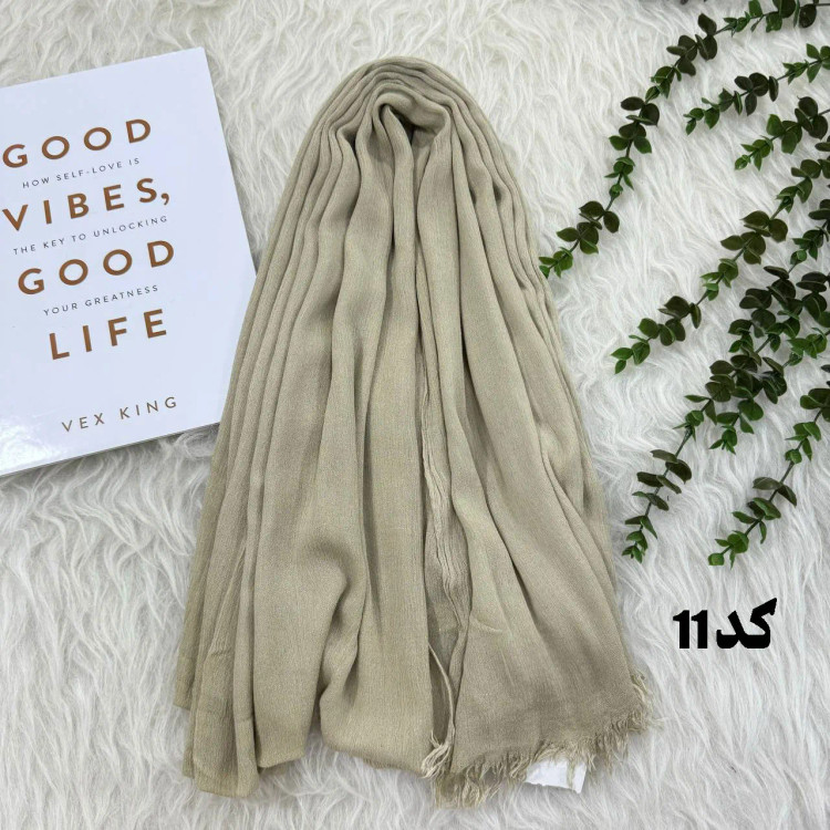 شال وارداتی سوپرنخ ساده کد 1243 قواره 200×70 سانتیمتر بدون آبرفت و چروک