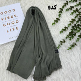 شال وارداتی سوپرنخ ساده کد 1243 قواره 200×70 سانتیمتر بدون آبرفت و چروک