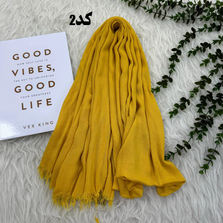 شال وارداتی سوپرنخ ساده کد 1243 قواره 200×70 سانتیمتر بدون آبرفت و چروک