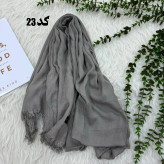 شال وارداتی سوپرنخ ساده کد 1243 قواره 200×70 سانتیمتر بدون آبرفت و چروک