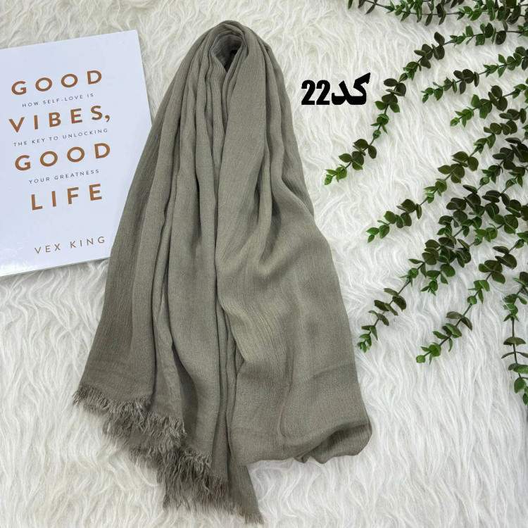 شال وارداتی سوپرنخ ساده کد 1243 قواره 200×70 سانتیمتر بدون آبرفت و چروک