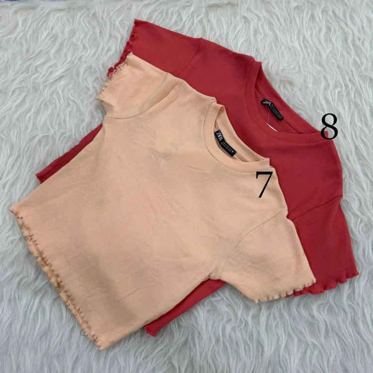 کراپ کبریتی لبه پری کد 1077 زنانه دخترانه چهارفصل تنخور شیک سایزبندی کامل