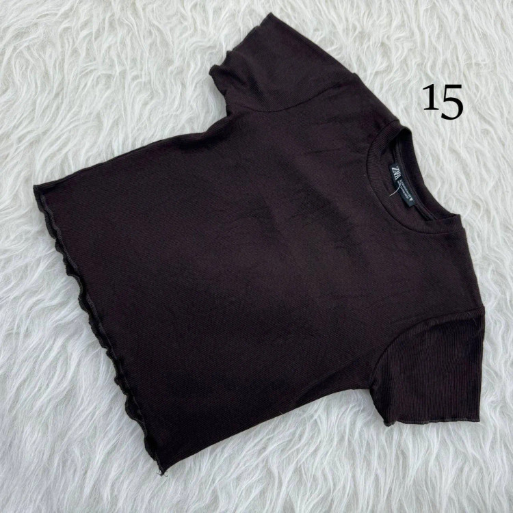 کراپ کبریتی لبه پری کد 1077 زنانه دخترانه چهارفصل تنخور شیک سایزبندی کامل