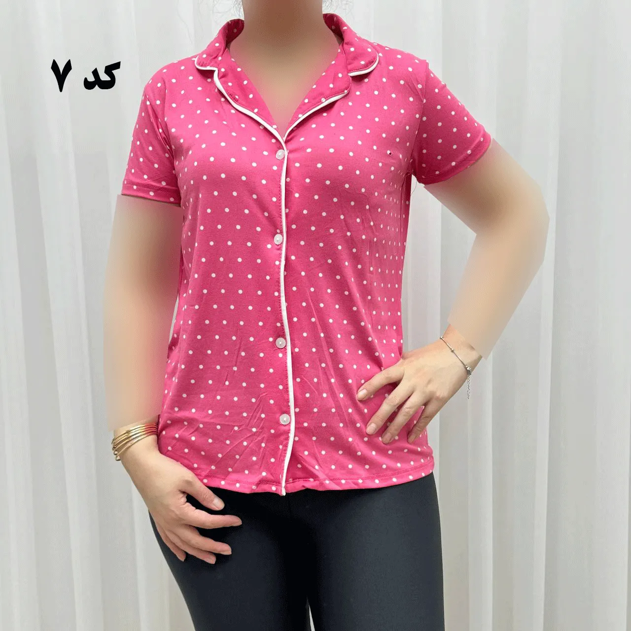 لباس خواب جلو باز وارداتی زنانه کد 1161 جنس اسپاندکس و پلی استر چهارفصل راحت تنخور سایز S M L