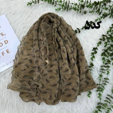 شال کریشه شنی وارداتی مدل پرواز کد 1245 سایز 200x80 سانتیمتر بدون آبرفت و رنگ رفت