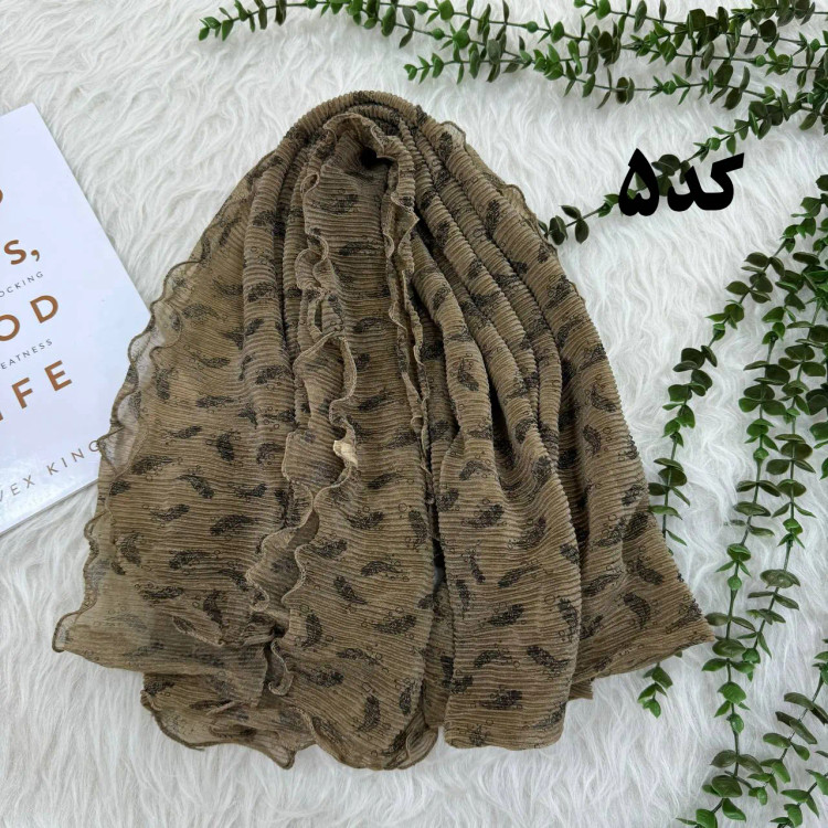 شال کریشه شنی وارداتی مدل پرواز کد 1245 سایز 200x80 سانتیمتر بدون آبرفت و رنگ رفت