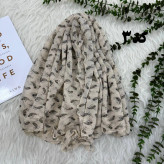 شال کریشه شنی وارداتی مدل پرواز کد 1245 سایز 200x80 سانتیمتر بدون آبرفت و رنگ رفت