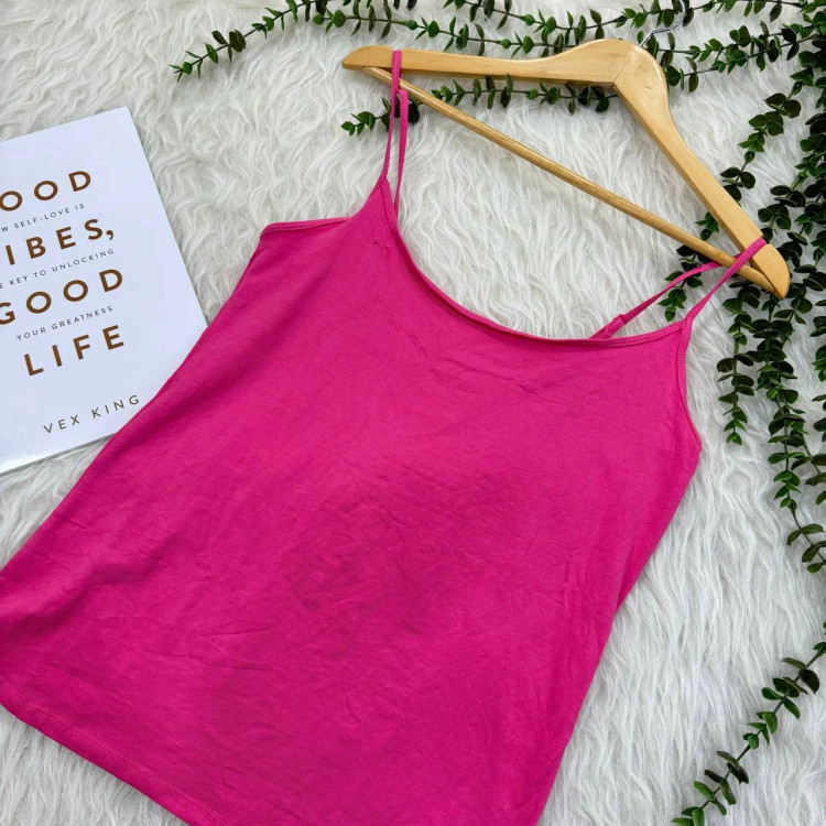 تاپ بندی ساده وارداتی Primark کد 1296 زنانه نخی چهار فصل تن خور شیک و راحت سایز XS تا 2XL