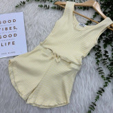 تاپ شورتک کبریتی راه راه وارداتی زنانه کد 1288 تن خور شیک و راحت چهارفصل