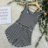 تاپ شورتک کبریتی راه راه وارداتی زنانه کد 1288 تن خور شیک و راحت چهارفصل