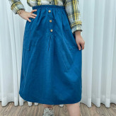 دامن لینن فری سایز مناسب تا سایز 48 تن خور شیک و راحت چهار فصل مناسب بانوان و دخترانه بدون بدن نما